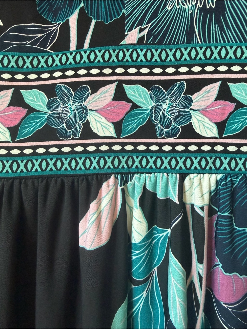 Maggy London Floral Jersey Maxi Dress, NWOT, 10 Petite - Picture 9 of 16